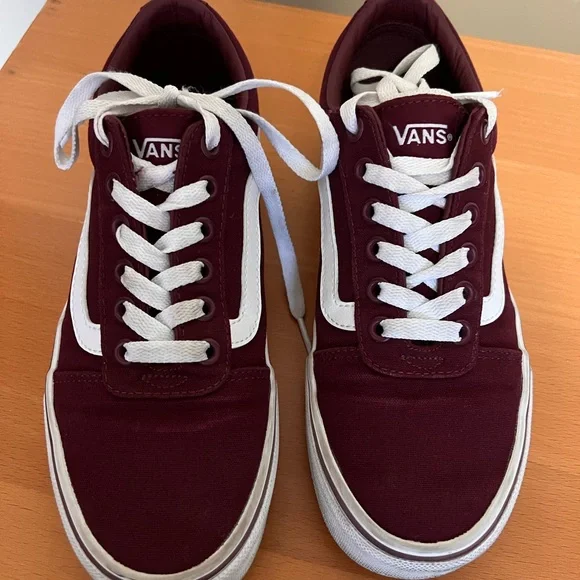 Vans Low Top Ward Canvas Burgundy shoes woman’s size 6.5 - Picture 14 of 15